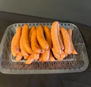 Coiled smoked Polish sausage from Drier's Meat Market